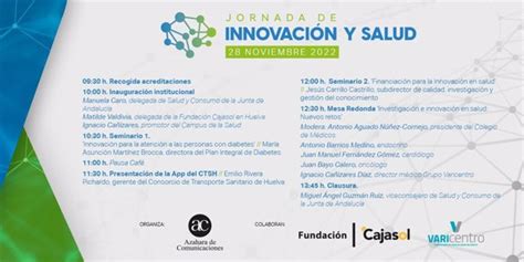 La I Jornada De Innovación Y Salud Destaca En Huelva El Potencial