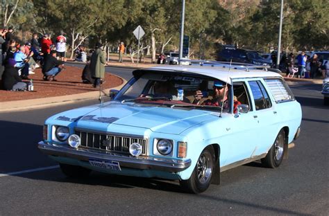 Holden Hx Wagon Red Centre Nats Street Parade Alice Sprin Geoff