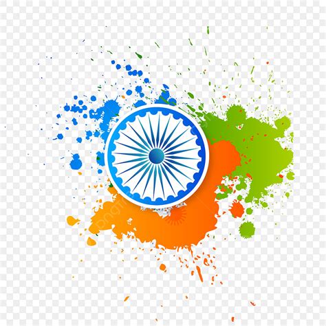 Tricolor Watercolor Vector PNG Images Indian Tricolor Watercolor