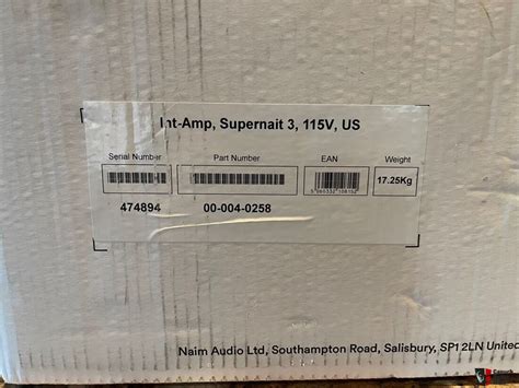 Naim Supernait 3 Integrated Amplifier SOLD Photo 3931540 UK