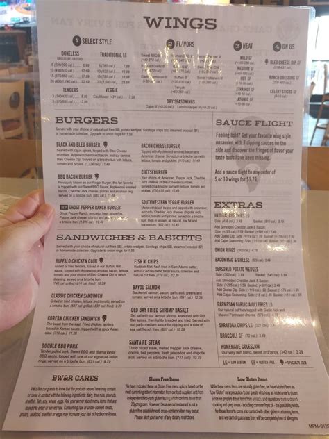 Menu At Wings And Rings Restaurant Port Charlotte