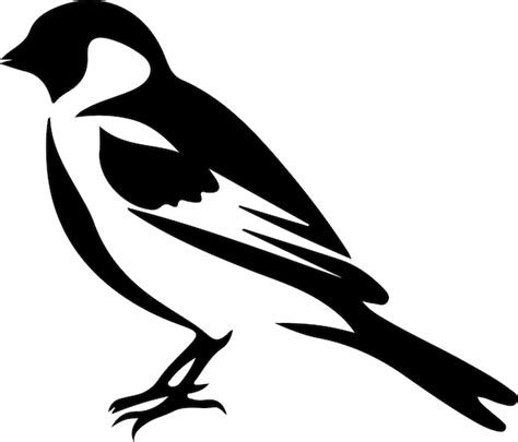 Premium Vector Goldfinch Black Silhouette With Transparent Background