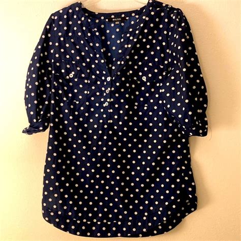 Hawthorn Tops M Polka Dot Blouse Poshmark