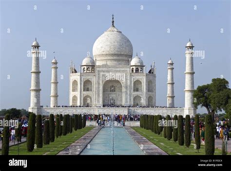 Il Taj Mahal Un Marmo Bianco Mausoleo Di Agra Costruiti In India