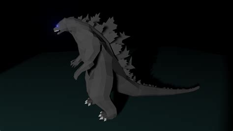 3d File Legendary Godzilla Low Poly・3d Print Object To Download・cults