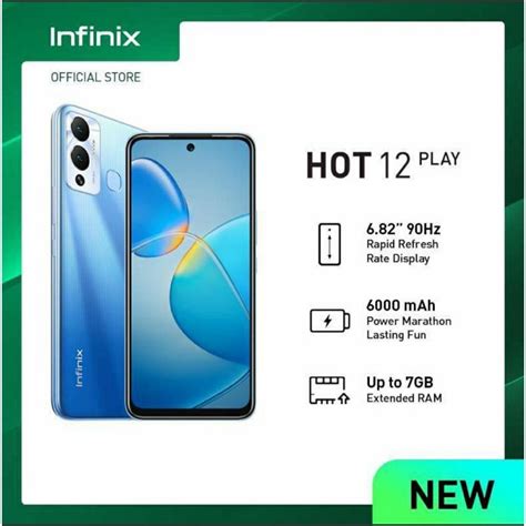 Jual Infinix Hot 12 Play Nfc Ram 4gb 64gb 4 64 Garansi Resmi Infinix Indonesia 1 Th Shopee