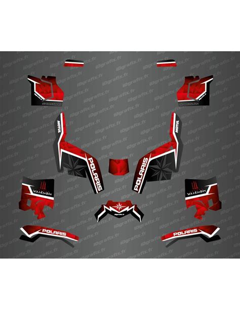 Kit déco side edition rouge Idgrafix Polaris Sportsman XP 100