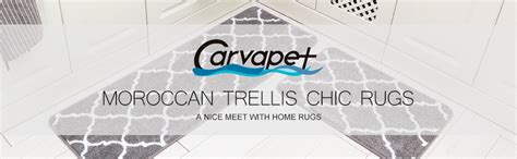 Amazon Carvapet Pieces Microfiber Moroccan Trellis Non Slip Soft