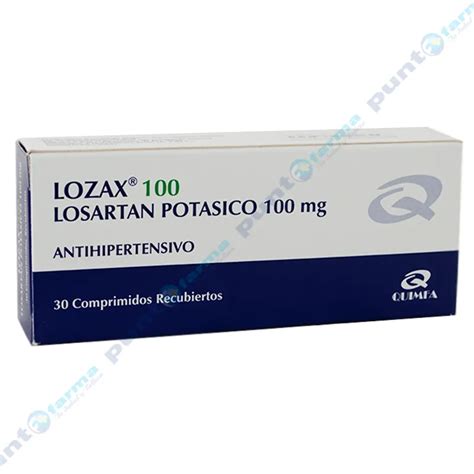 Lozax Losartan Potasico Mg Caja De Comprimidos Recubiertos