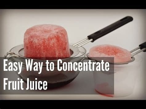 Freeze Distillation to concentrate Juices? : cocktails