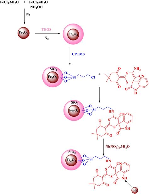 Synthesis Of Fe3o4sio2cps As A Nanocatalyst Download Scientific Diagram