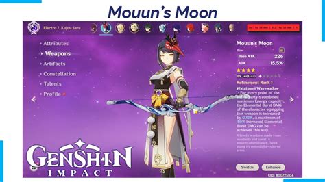 Review New Bow Star Mouun S Moon Genshin Impact Youtube