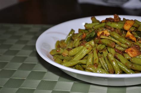 Stir Fried Long Beans Achinga Payar Mezhukkupuratti