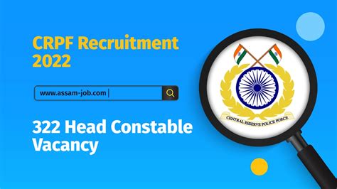 Crpf Recruitment Head Constable Vacancy