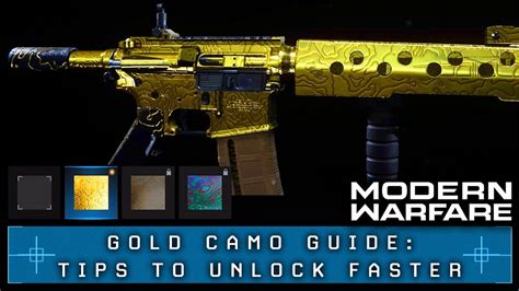 Modern Warfare Gold Camo Guide Tips To Unlock Faster Youtube