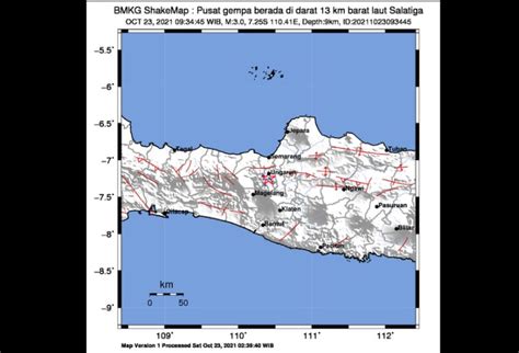 Gempa Berkekuatan M3 0 Kembali Guncang Salatiga Okezone News