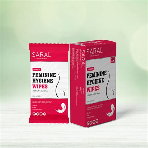 Premium Feminine Hygiene Wipes Saral Hygiene