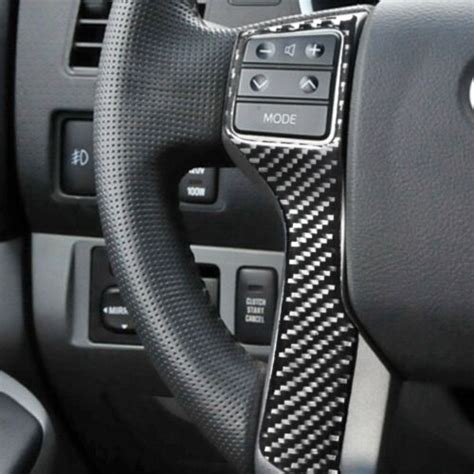 Pcs Carbon Fiber Car Steering Wheel Button Panel Cover For Toyota