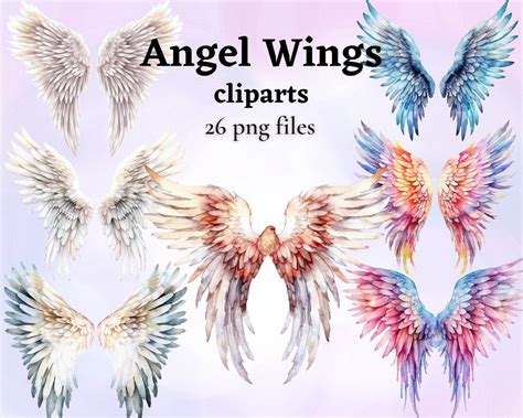 Angel Wings Clipart, Heaven Clipart, Heavenly Png, Halo Clipart, White ...