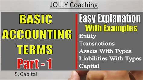 1 Basic Terms In Accounting Basic Accounting Terms Class 11 Accounting Terminologies By