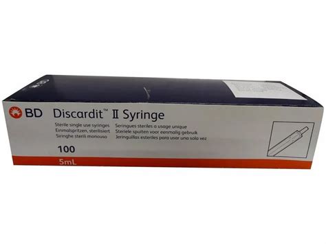 Plastic Pointed BD Discardit II Syringe 100 Syringes At Rs 310 Box In