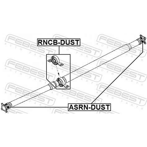 Joint, propshaft FEBEST ASRN-DUST - Trodo.com