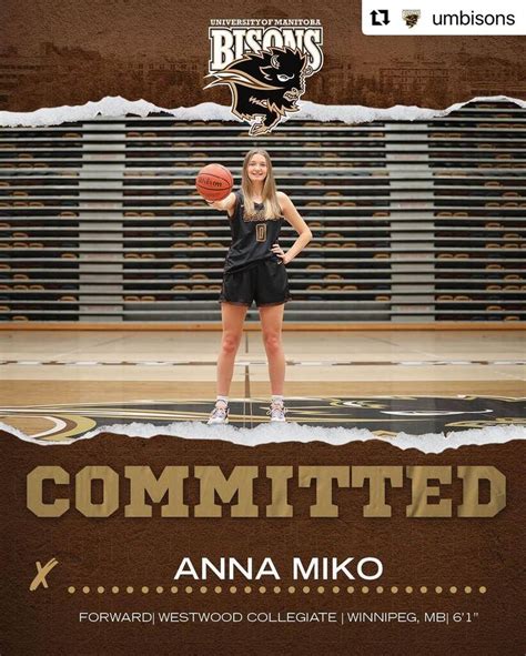 Basketball Manitoba On Twitter Umbisons Welcome Anna Miko The