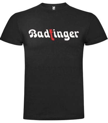 Badfinger Logo Camiseta Manga Corta Unisex Negro - Rock&Tipo