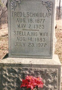 Stella Grace Jordan Schmidlap 1883 1972 Memorial Find A Grave