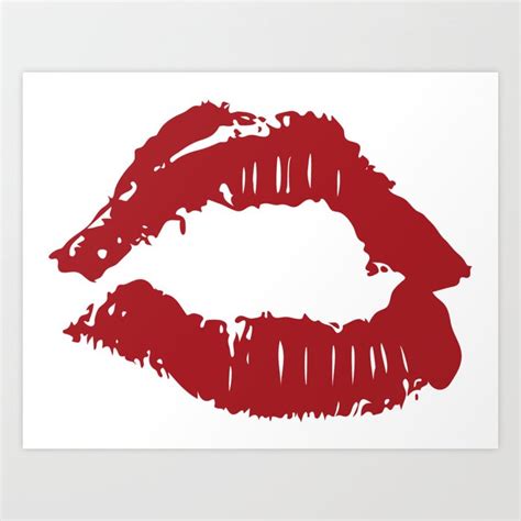 Red Lips Silhouette