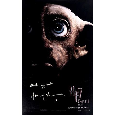 Harry Potter Toby Jones Autograph Poster