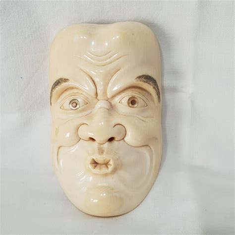 Ivory Okimono Netsuke Mask Japan Late 19th Early 20th Catawiki