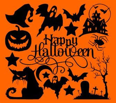 Halloween Decals Indoor Removable Vinyl Etsy