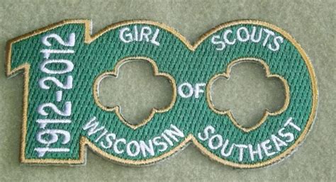 Girl Scouts Wisconsin Southeast 100th Anniversary Patch Scouting Girl