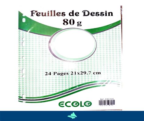 Feuilles De Dessin Ecolo Libraire