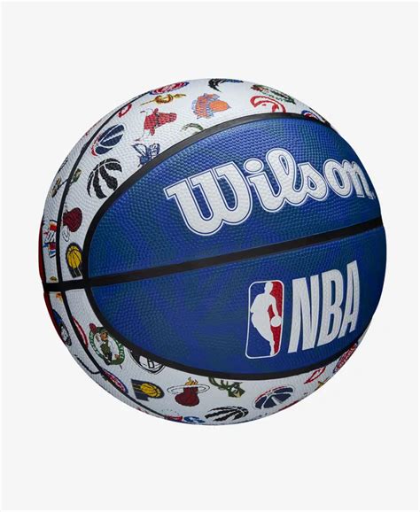 Wilson NBA All Team Logo Outdoor Basketball - Blue White Red ...