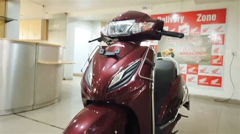 Honda Activa 6g Dlx Rebel Red Metallic Colour 2022 Review Youtube