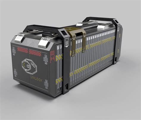 Sci Fi Tank Container 3D Model 29 3ds Fbx Obj Max Free3D