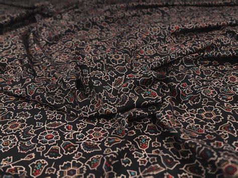 Dressmaking Fabric Artisan Floral Cotton Lawn Black Fabric Godmother