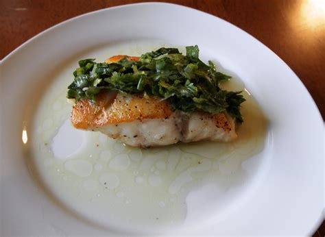 Lexs Life Pan Seared Pacific Cod With Cilantro Vinaigrette