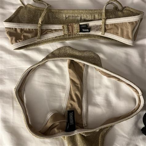 Bnwot Triangl Mica Sparkle Bikini Both Size Xs Depop