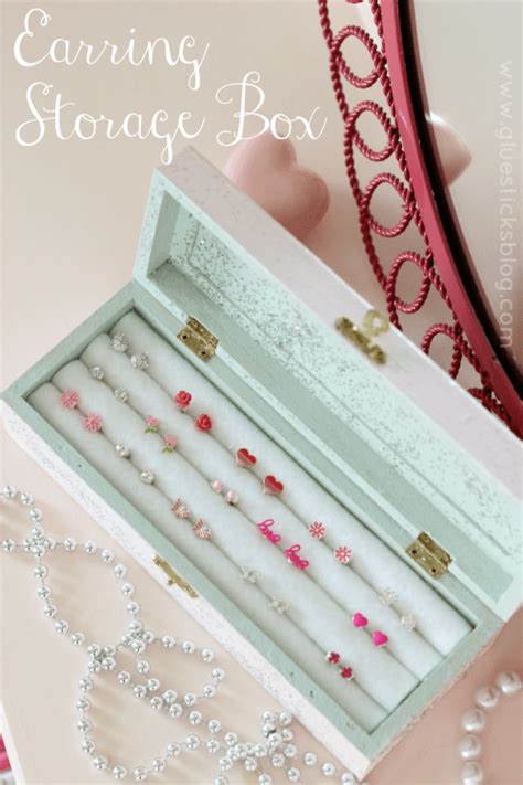 DIY Earring Storage Box | Gluesticks