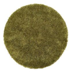 Buy Online Chicago Latte Polyester Shaggy Circle Rug Therugshopuk