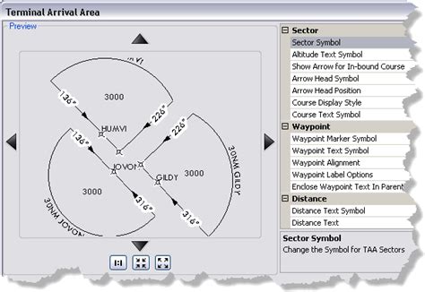 Defining the terminal arrival area settings—ArcMap | Documentation