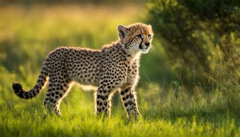 How do cheetah cubs grow and develop?