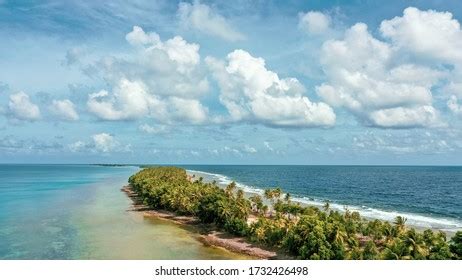 Aerial View Island Tuvalu Located Pacific Stock Photo 1732426498 ...