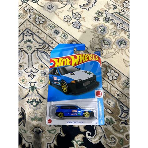 Hot Wheels Honda Civic Custom Japan Card J Hook Urat Shopee Malaysia