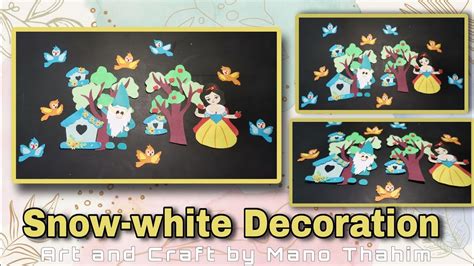 Snow White Theme Paper Craft Beautiful Easy Wall Decoration