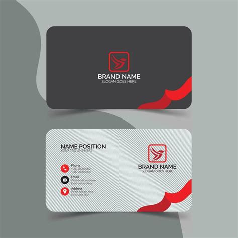 Simple business card layout design 23414695 Vector Art at Vecteezy