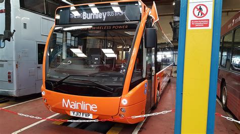 A Brand New Optare Versa For The Burnley Bus Company Pictured Over The